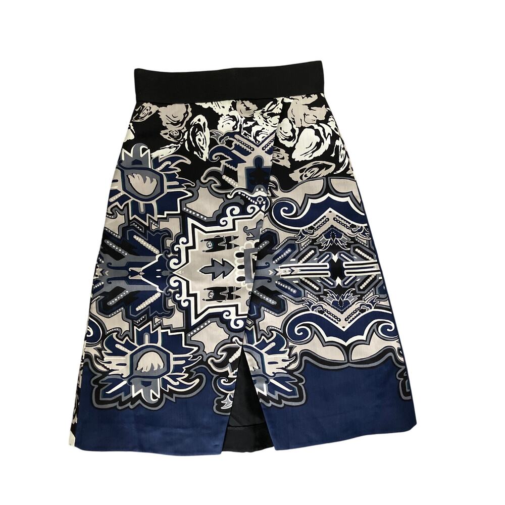TIBI silk wrap-front skirt sz 2